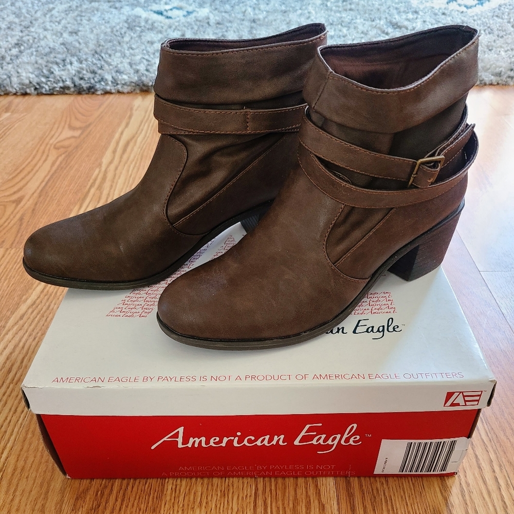 Brown Willow Motif Chinois/American Eagle-Payless/ size 8